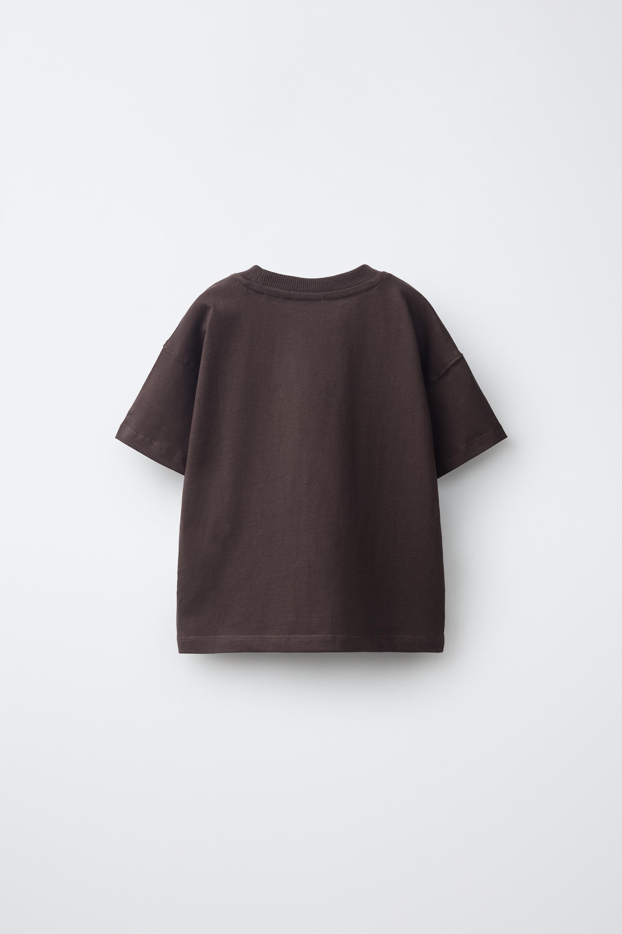 VEHICLE PRINT T-SHIRT — Brown