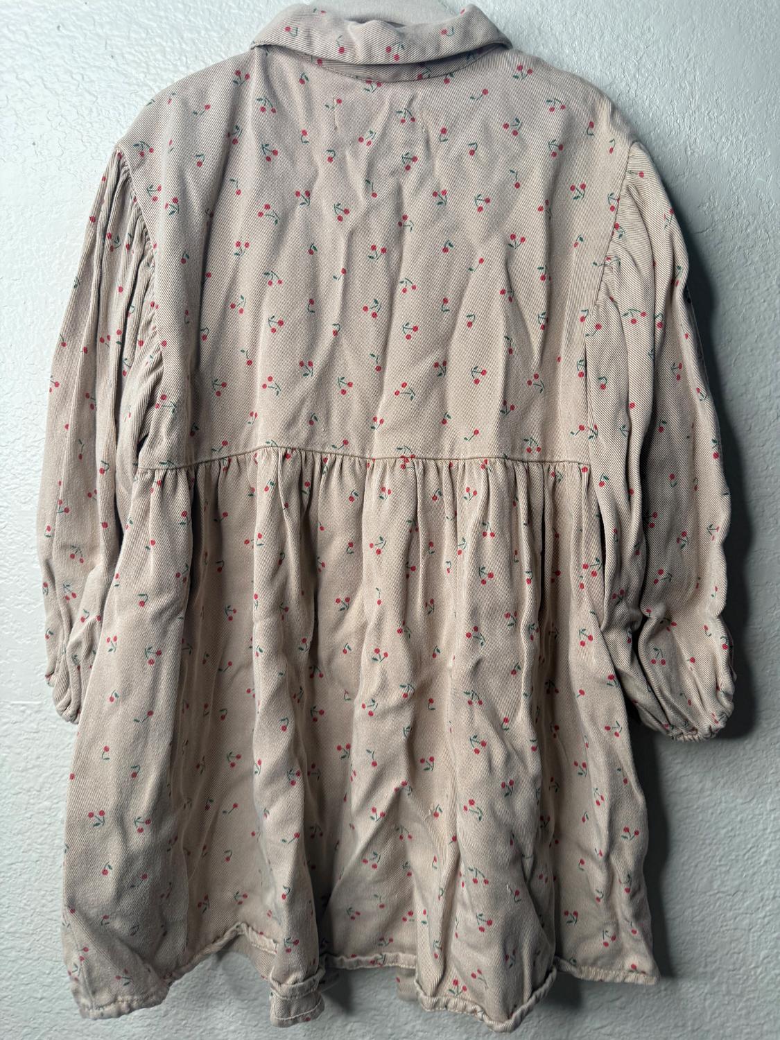 CHERRY DETAIL SHIRT DRESS - Image 3