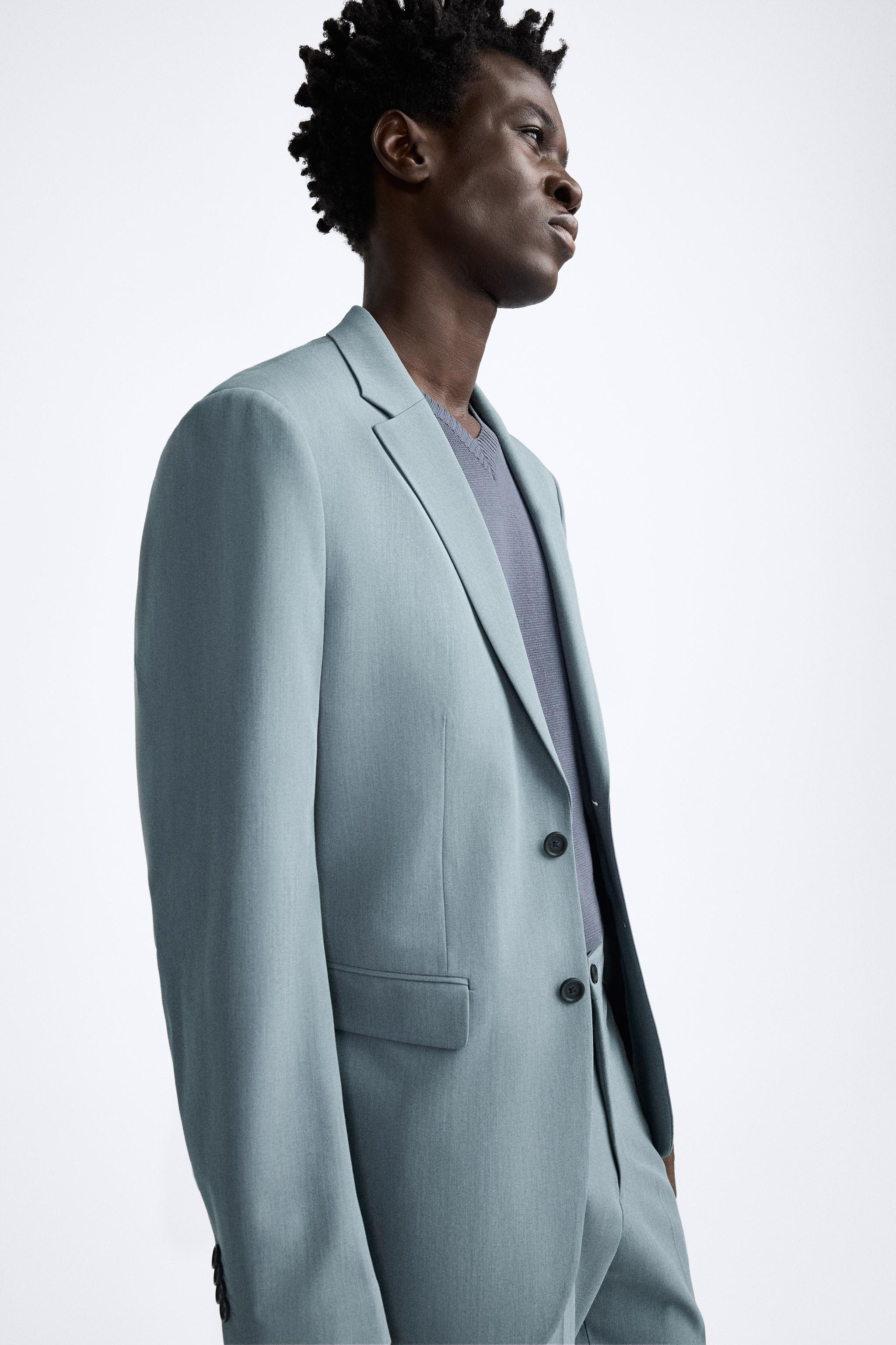 Zara light blue store blazer