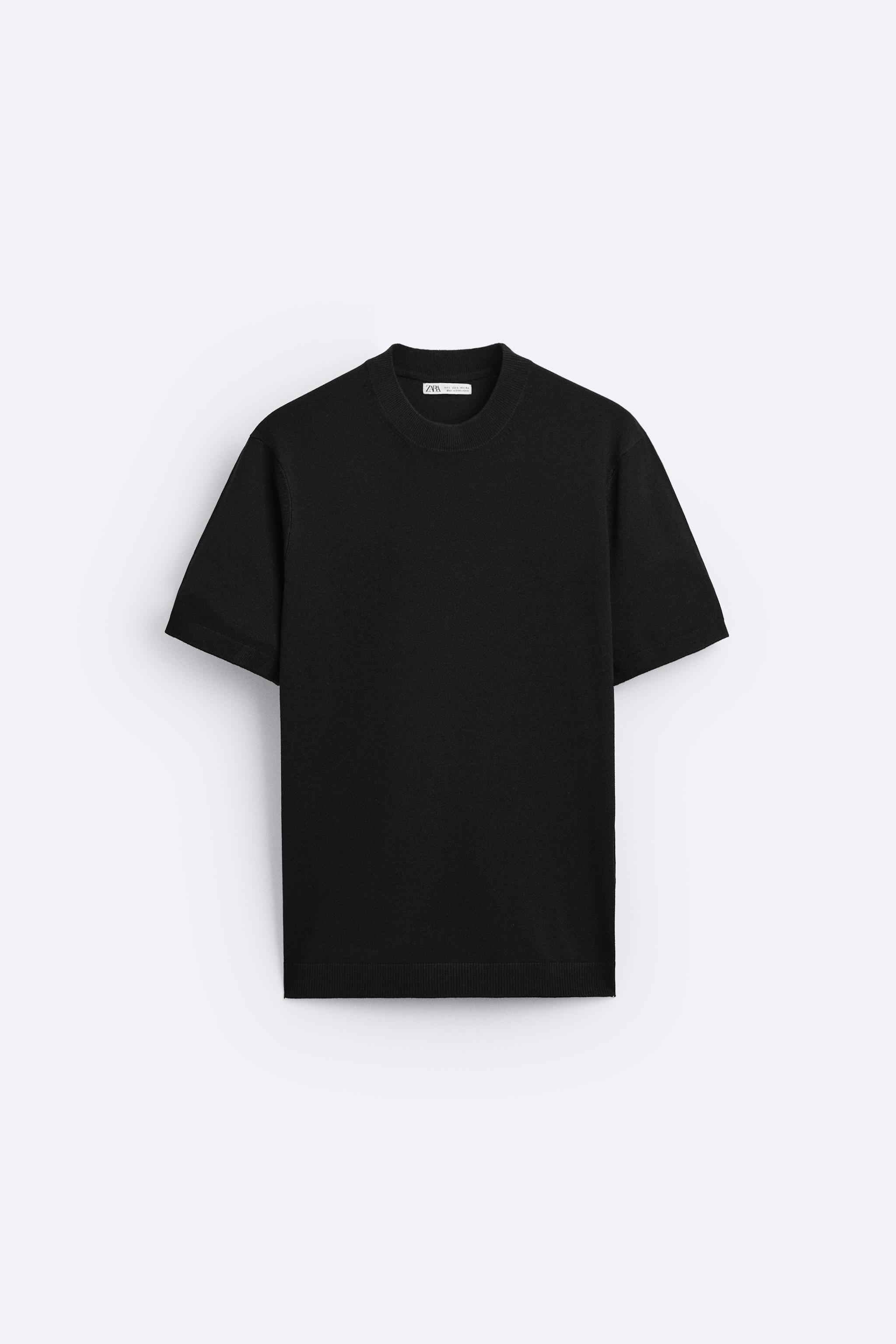 オーバーサイズ ニット ポロシャツ - ブラック | ZARA Japan / 日本