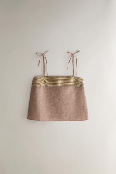 TOP MIT KOMBINIERTEN PRINTS | KATHARINE POLE - Beige von Zara - Bild 0