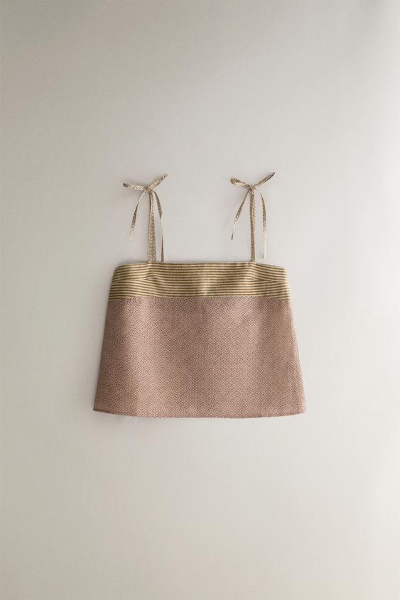 TOP MIT KOMBINIERTEN PRINTS | KATHARINE POLE - Beige von Zara - Bild 0