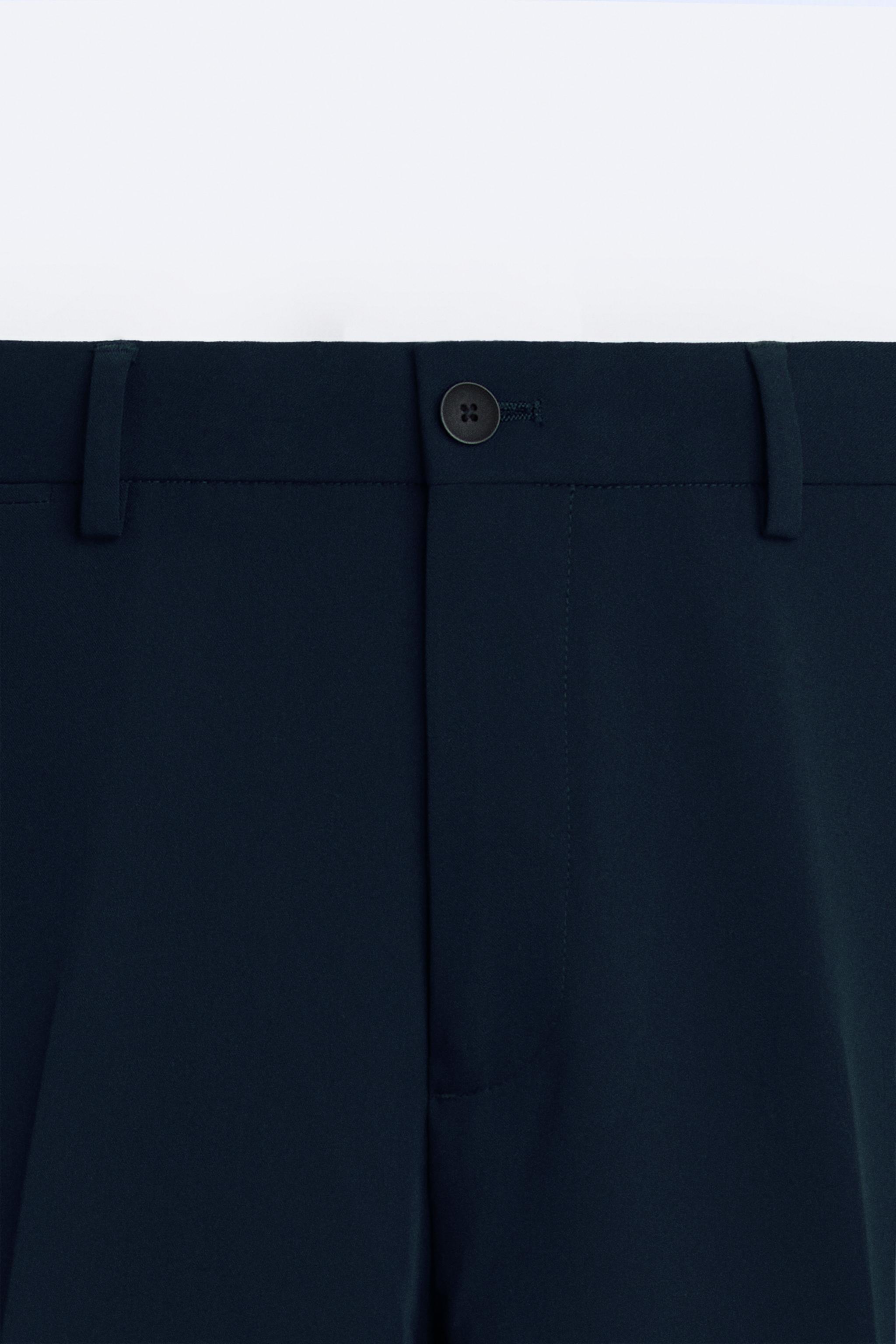 SLIM FIT SUIT PANTS - Navy blue