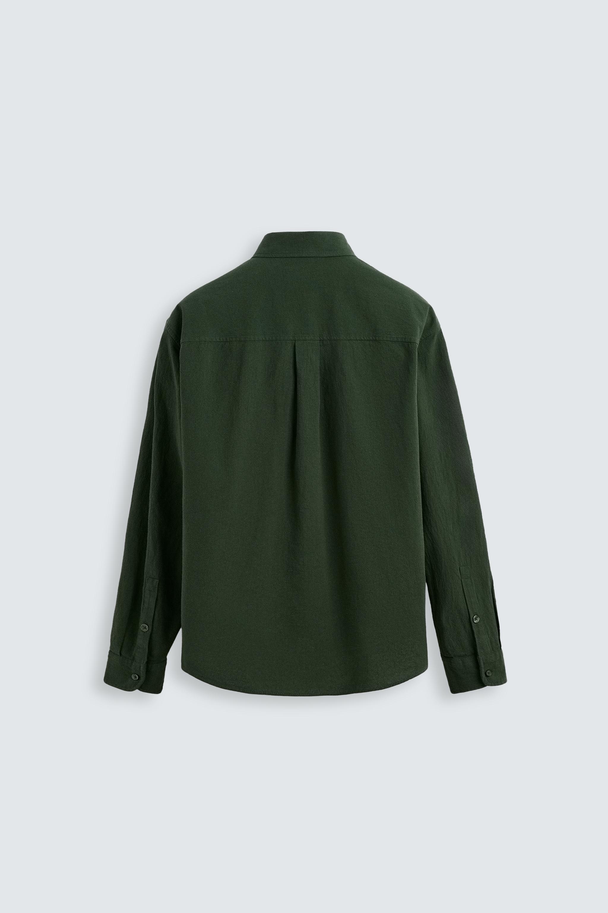 TEXTURED JACQUARD SHIRT - Navy blue | ZARA Australia