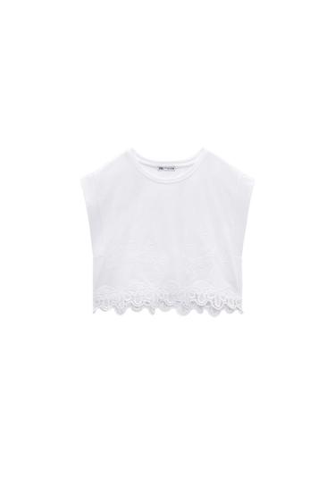 CAMISETA COMBINADA ENCAJE