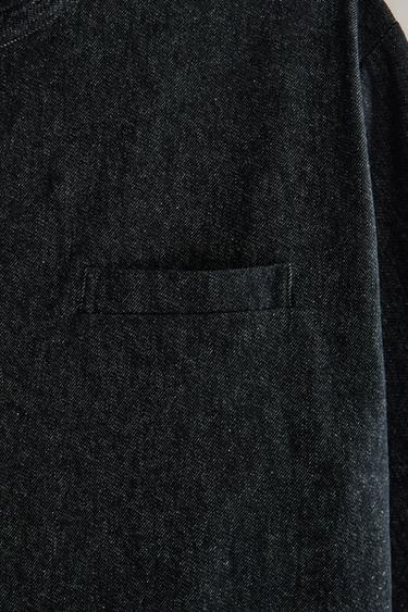 VESTE CHEF DENIM - Bleu de Zara - Image 4