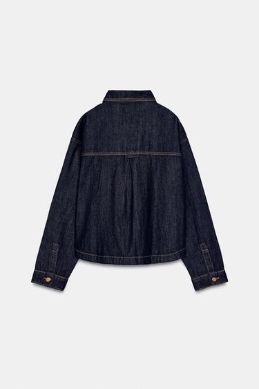 BLOUSON Z1975 EN DENIM - Bleu de Zara - Image 4