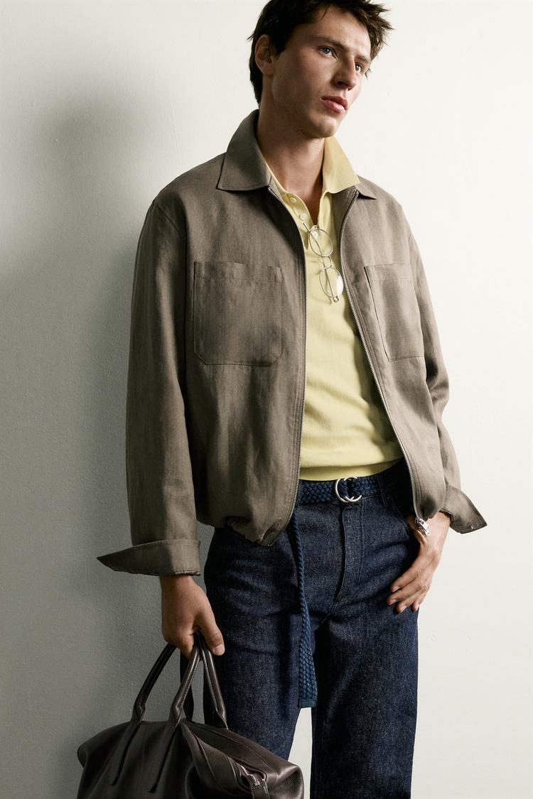 OVERSHIRT 100% LINO CON CIERRE 7