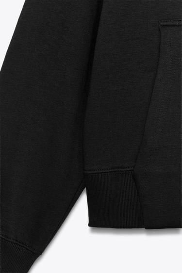 SWEAT BASIQUE À CAPUCHE - Noir de Zara - Image 5