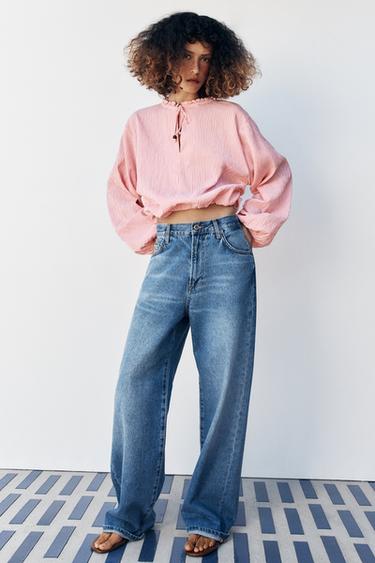 BLUSA CUADRO VICHY - Multicolor de Zara