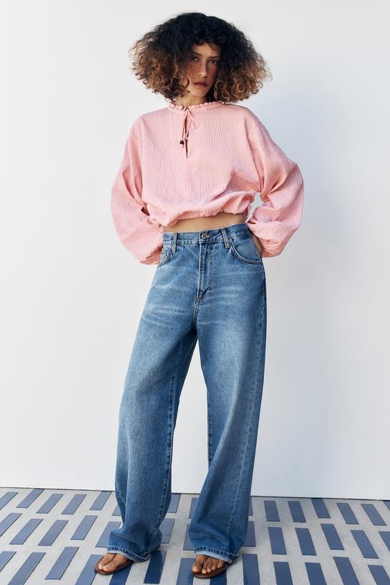 BLUSA CUADRO VICHY - Multicolor de Zara - Imagen 0