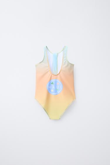 6-14 YEARS/ MAUI & SONS ® ZIP-UP SWIMSUIT - Orange by Zara - Image 1
