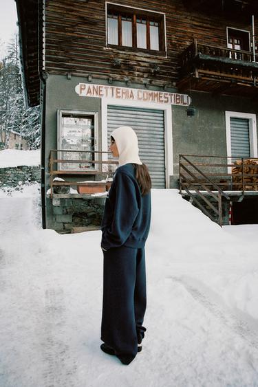 ST. MORITZ® PLUSH TROUSERS - Navy blue by Zara - Image 2