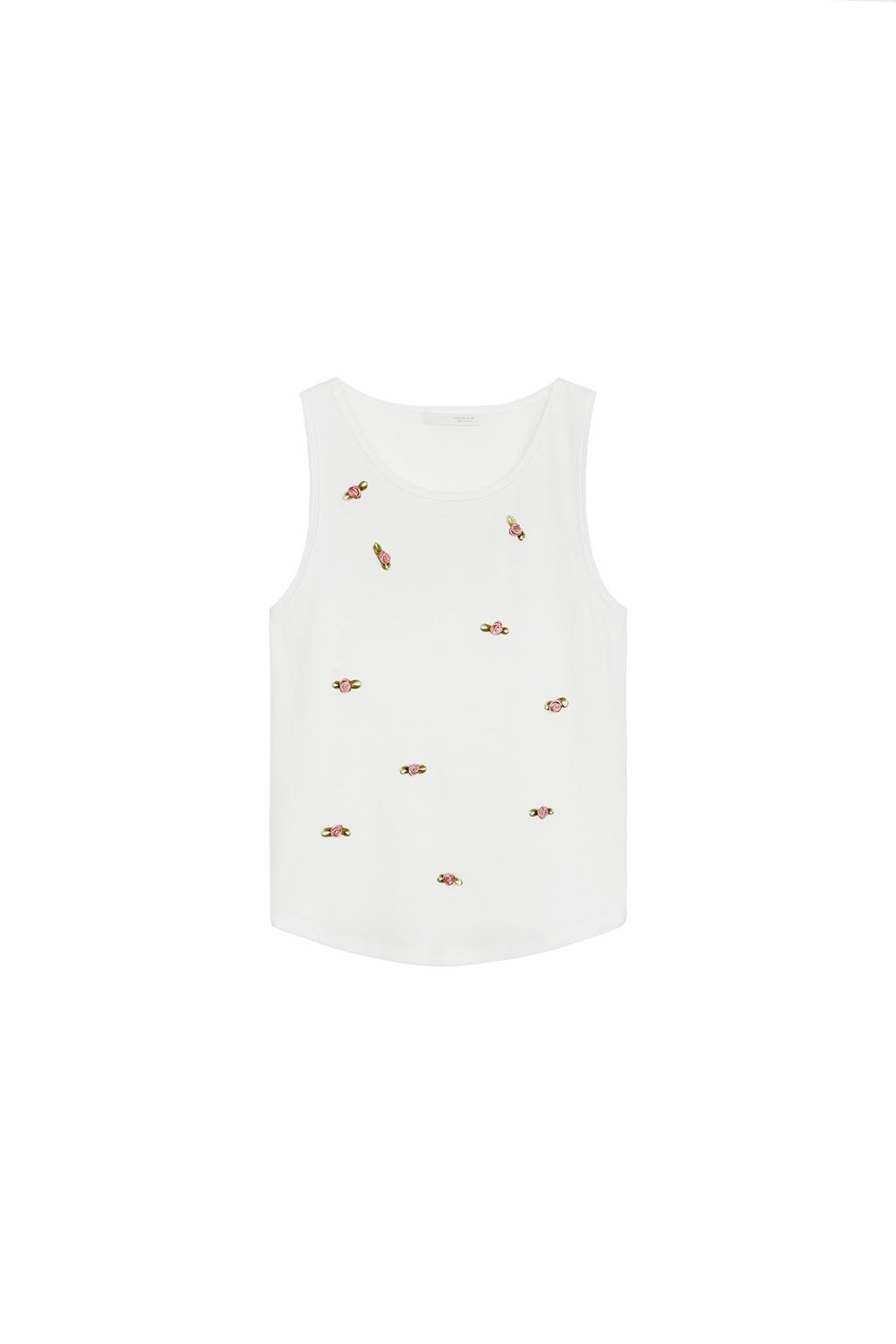 FLORAL SLEEVELESS TOP - image 3