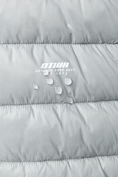 GILET ULTRALÉGER INSCRIPTION - Gris de Zara - Image 8