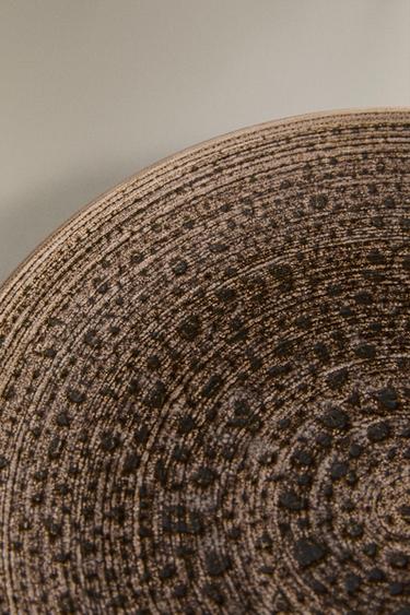 DINNER PLATE WITH RAISED DESIGN - Grey by Zara - Image 4
