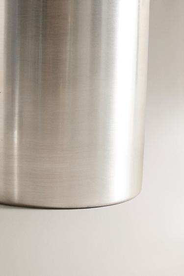 METAL BATHROOM STORAGE JAR - Silver by Zara - Image 3