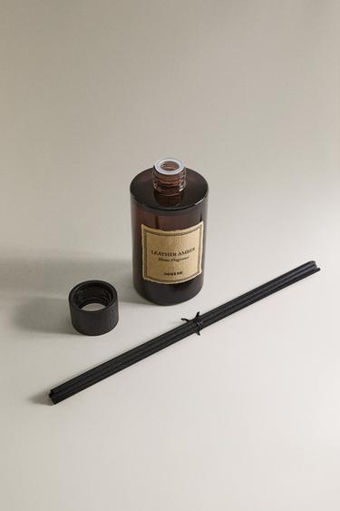 (200 ML) LEATHER AMBER REED DIFFUSERS - Black by Zara - Image 1