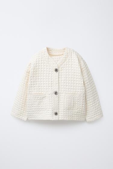 WAFFLE JACKET - Ecru by Zara - Image 0