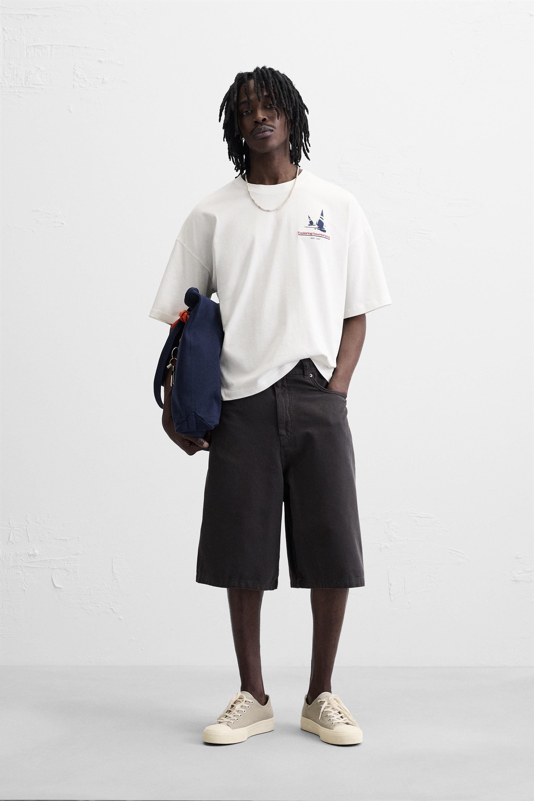 NAUTICAL PRINT T-SHIRT - White | ZARA United States