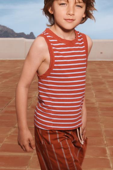 LIMITED EDITION CUT-OUT STRIPED T-SHIRT - striped by Zara - Image 1
