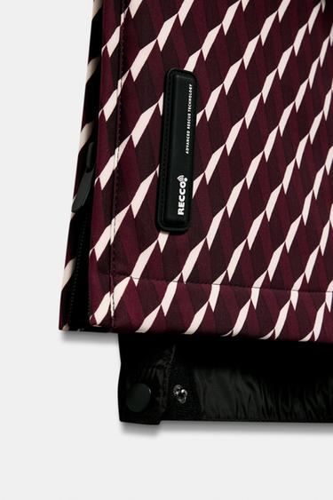 PANTALON FLARE DÉPERLANT COUPE-VENT TECHNOLOGIE RECCO® COLLECTION SKI - bordeaux/écru de Zara - Image 9