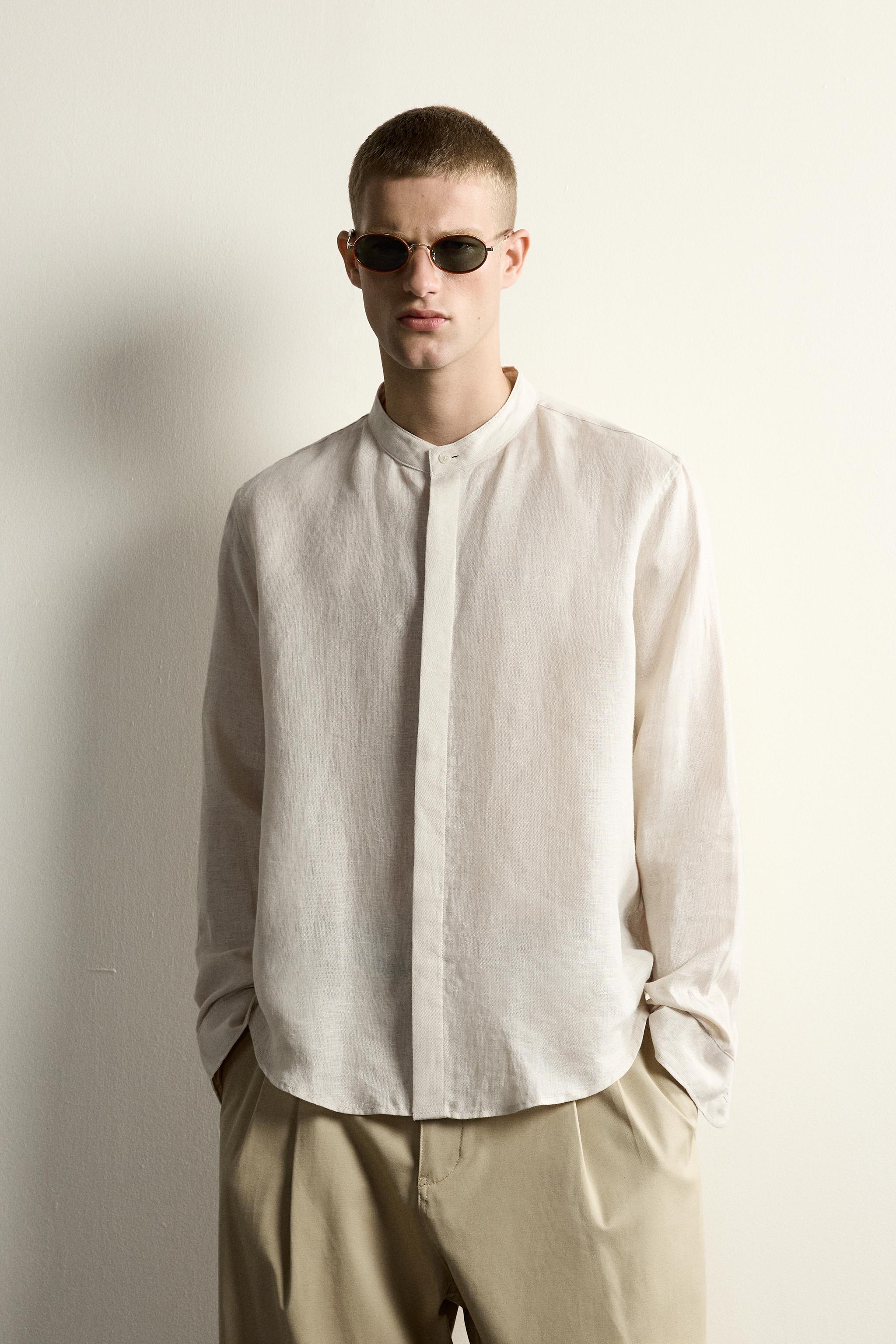 CHEMISE COUPE DÉCONTRACTÉE 100% LIN