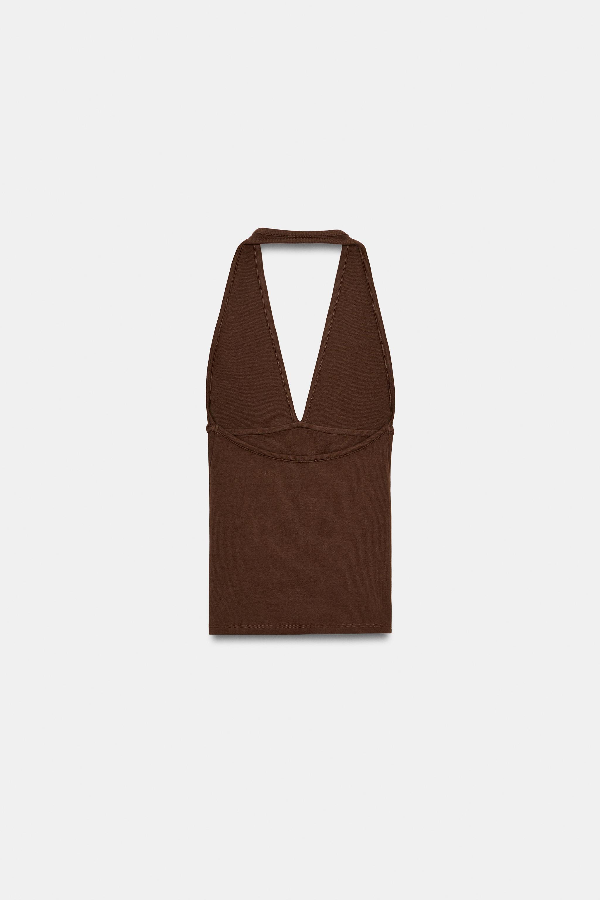 HALTER TOP - Raspberry | ZARA Canada