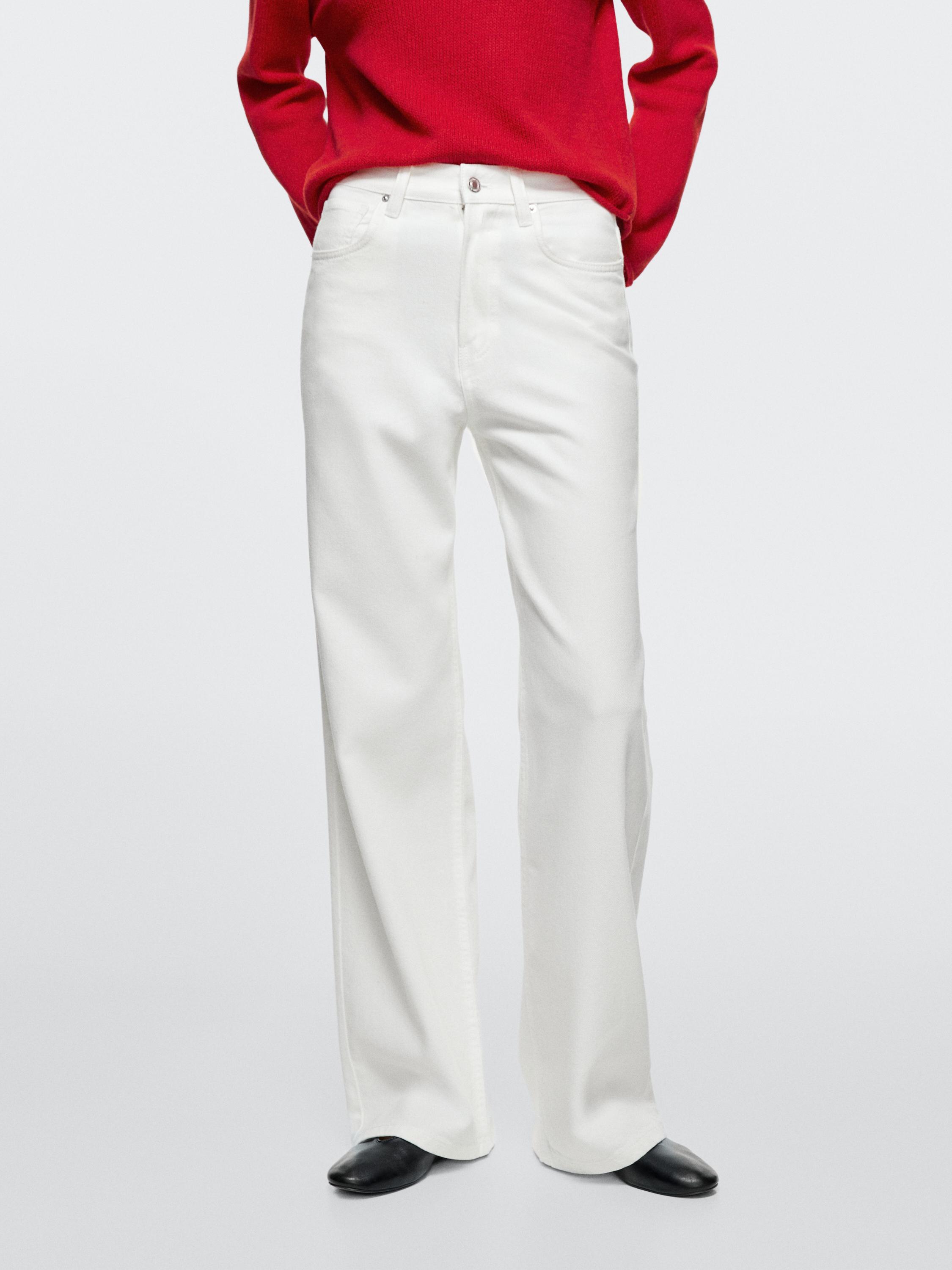 High-waist wide-leg jeans