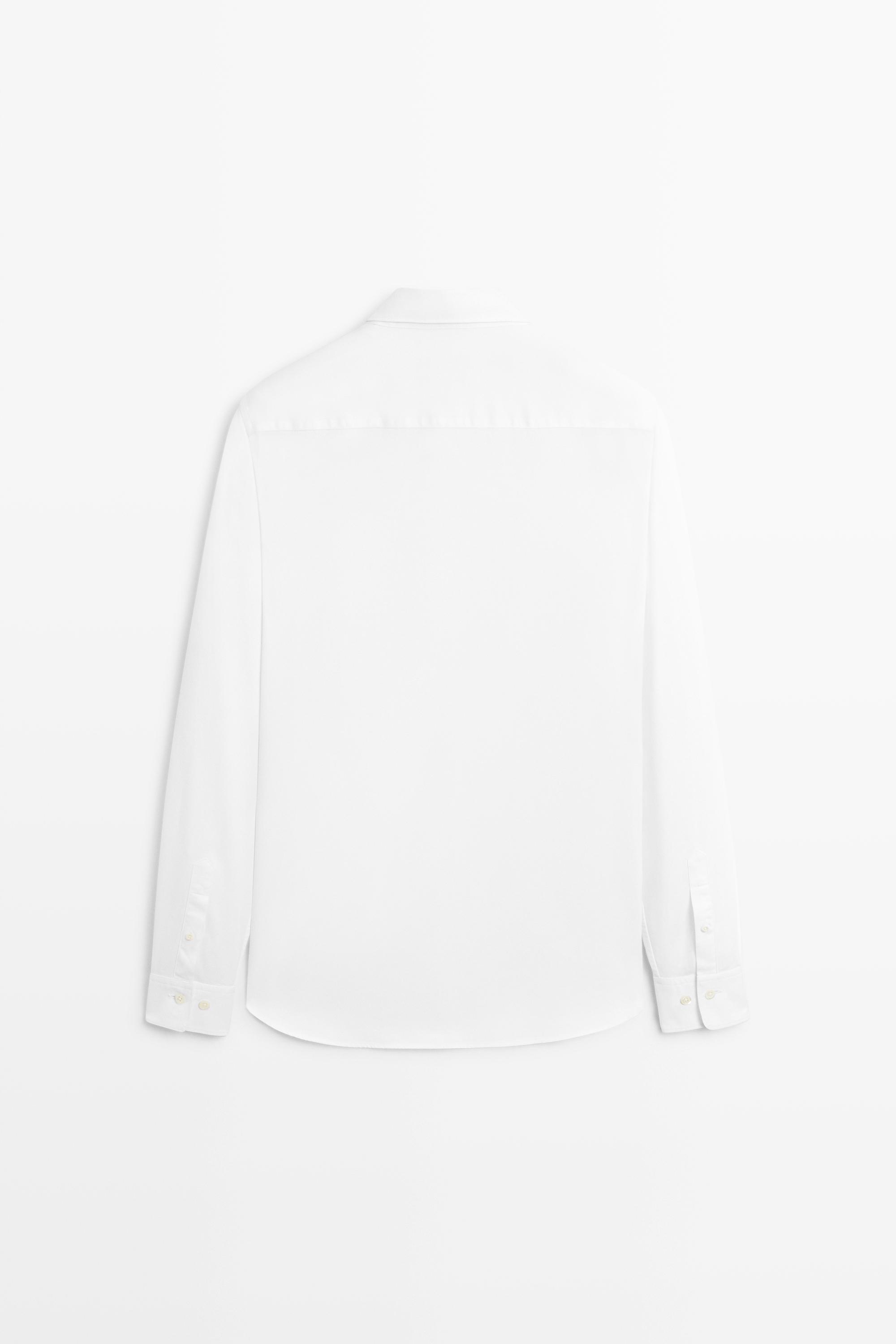 Textured 100% cotton shirt