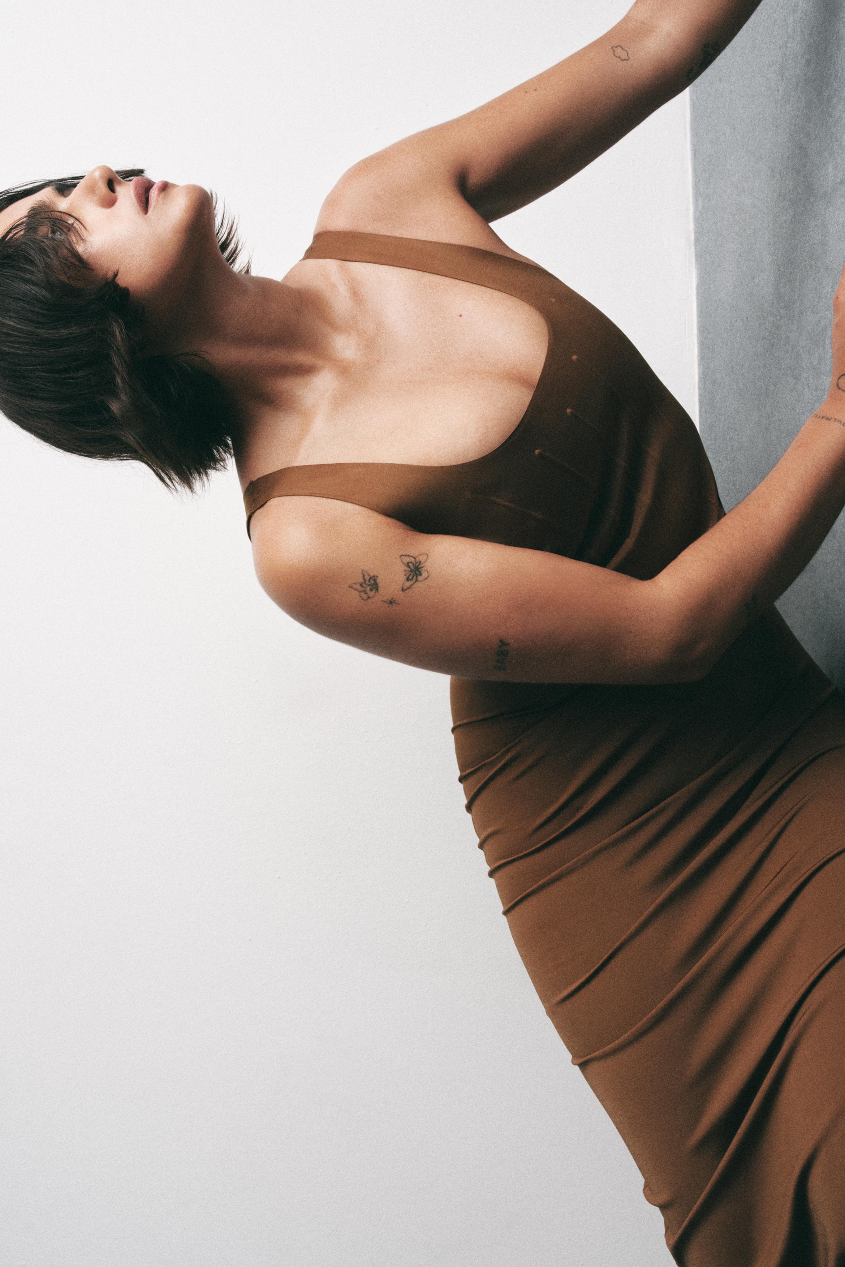 POLYAMIDE BLEND SHAPING DRESS