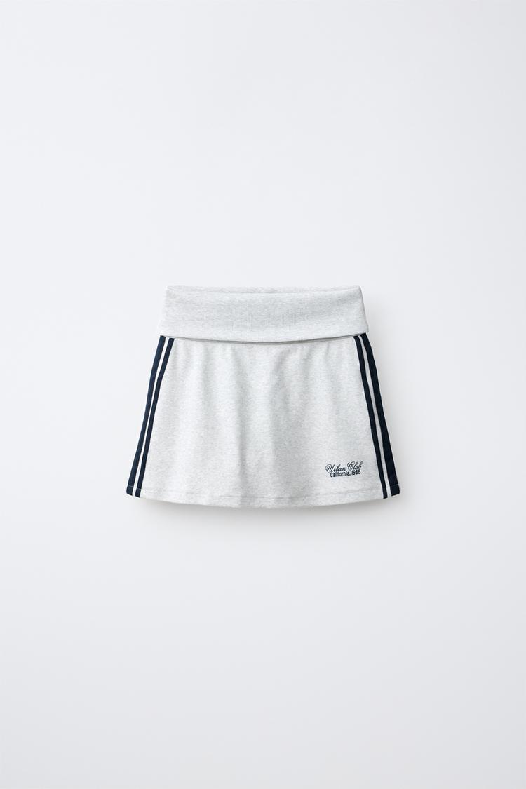 Falda pantalón cruzada con cinta lateral 2