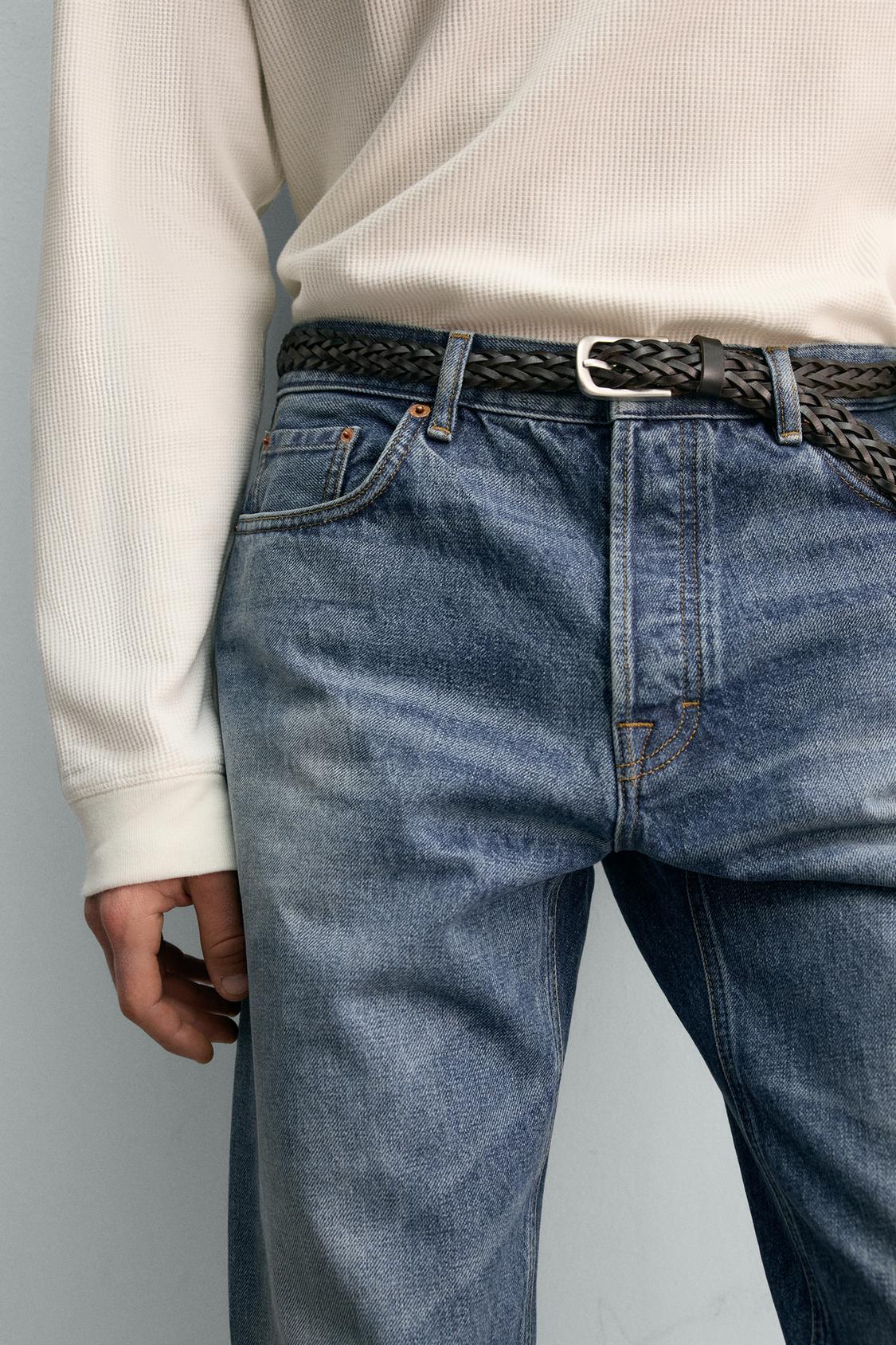 ПЛЕТЕНЫЙ КОЖАНЫЙ РЕМЕНЬ ZARA