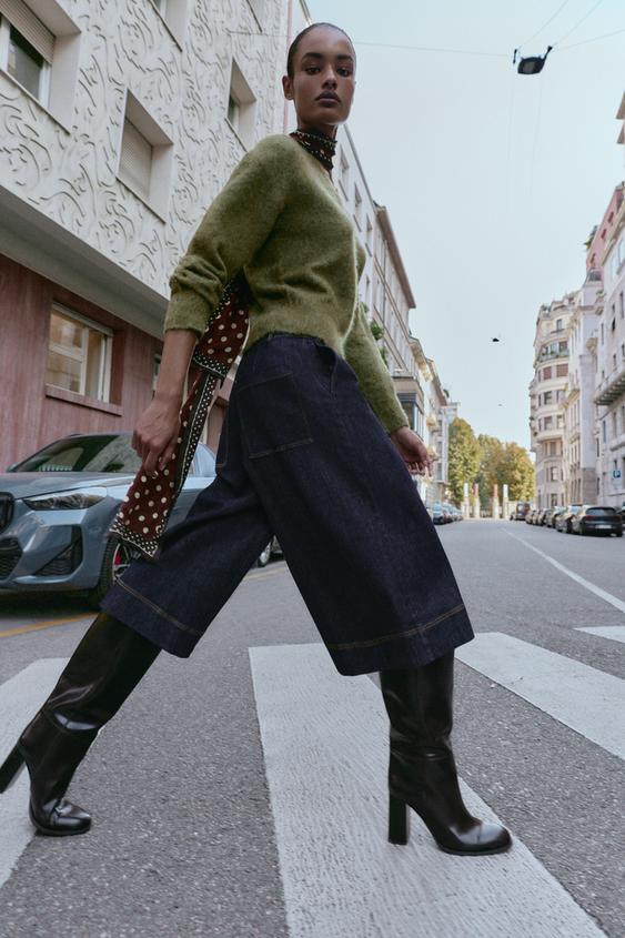 PULL EN MAILLE EFFET BROSSÉ