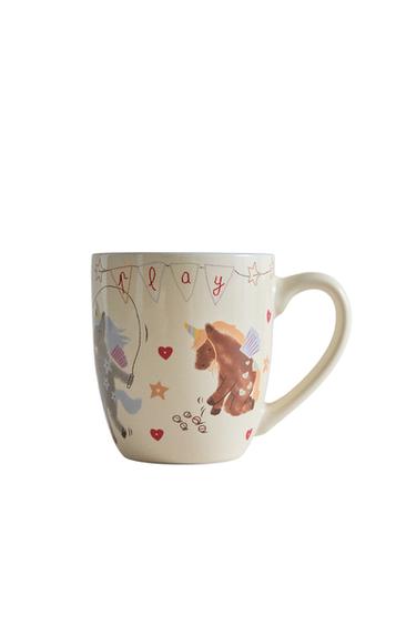 KIDS' CERAMIC UNICORN MUG - Multicoloured by Zara