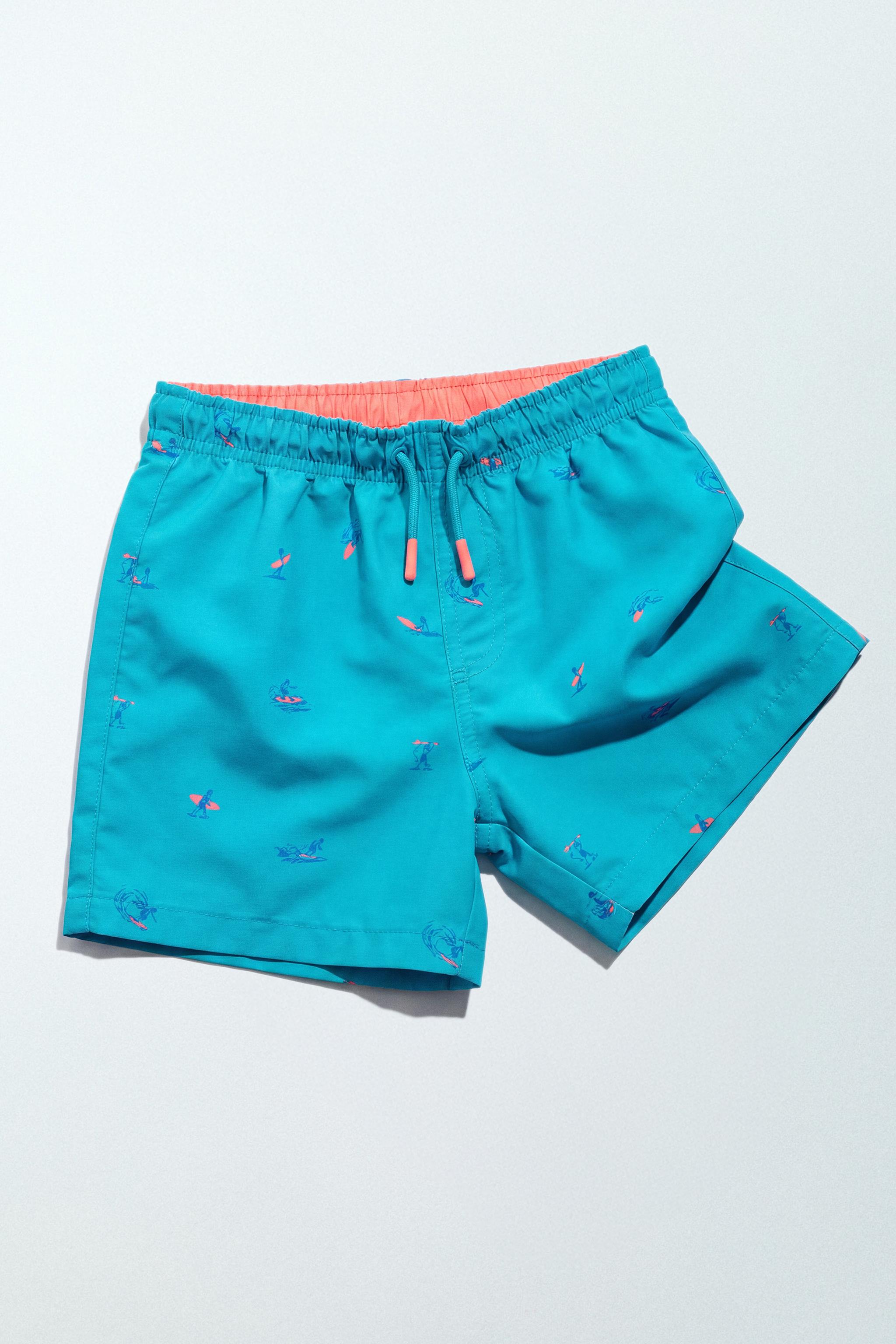 6-14 YEARS/ SURFERS SWIM SHORTS — Turquoise