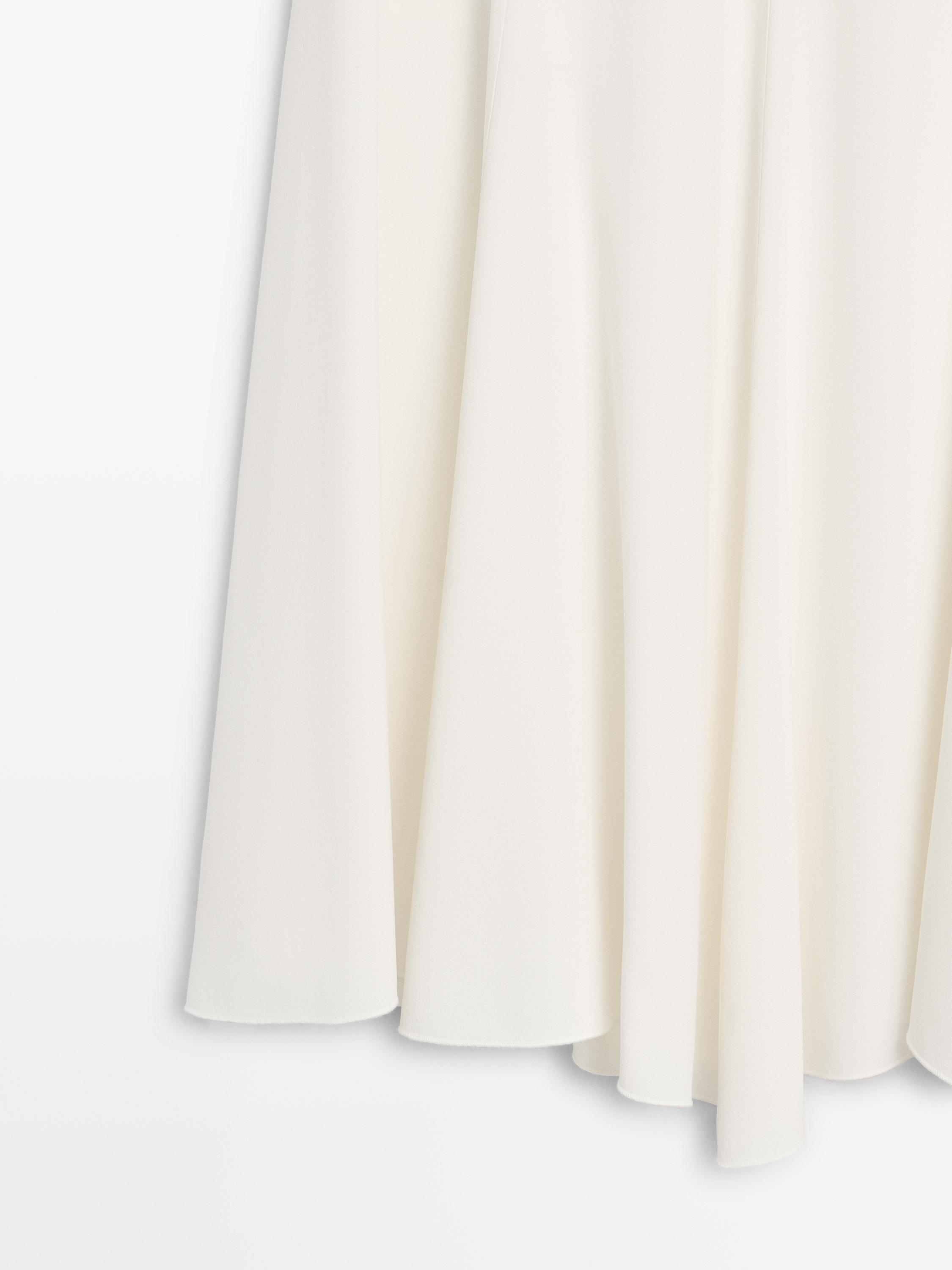 Flowing godet midi skirt - STUDIO