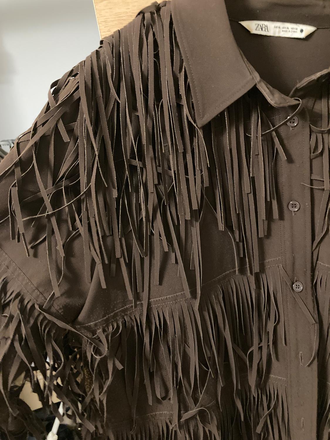 ZW COLLECTION MAXI FRINGE SHIRT - Image 7