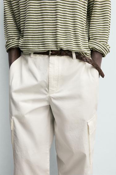 PANTALON CARGO REGULAR FIT - Blanc cassé de Zara - Image 4