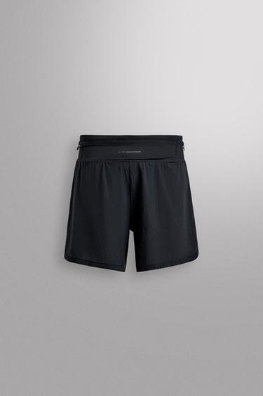 Zara TRAIL RUNNING SHORTS - Black - Image 0