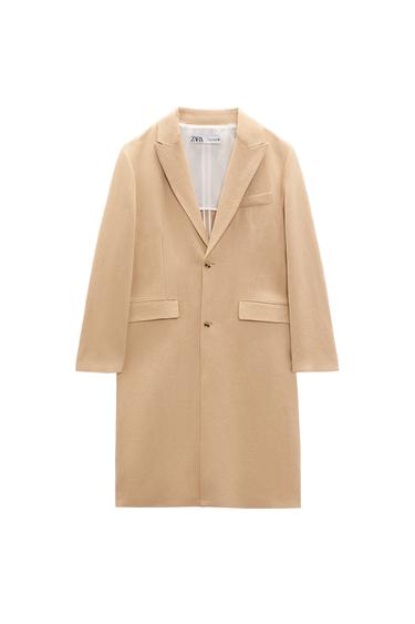 STRAIGHT FIT COAT WITH POCKETS