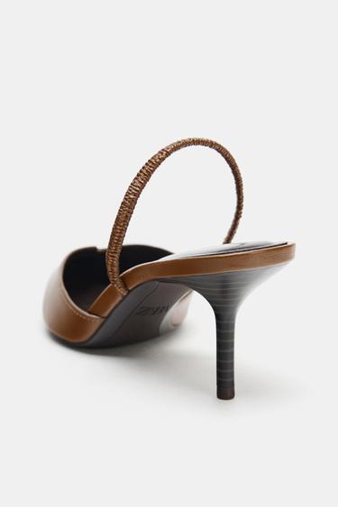SLINGBACK HEELS - Brown by Zara - Image 5
