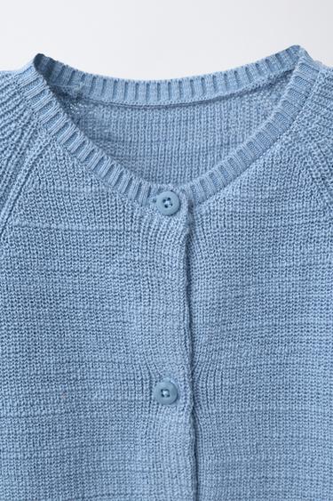 PURL KNIT PLAYSUIT - Mid-blue by Zara - Image 2