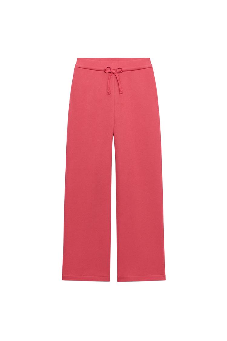 DRAWSTRING PLUSH TROUSERS
