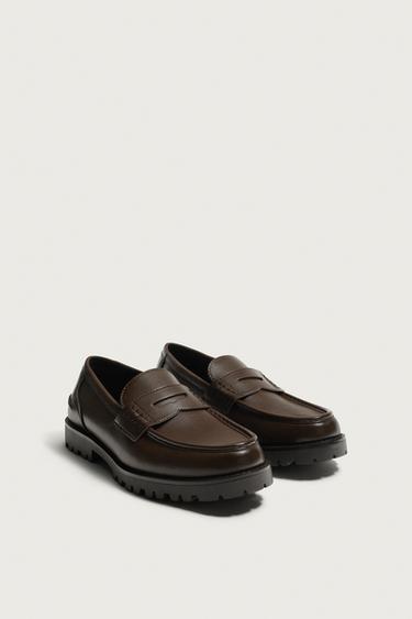 PENNY TRACK LOAFERS - Brown by Zara