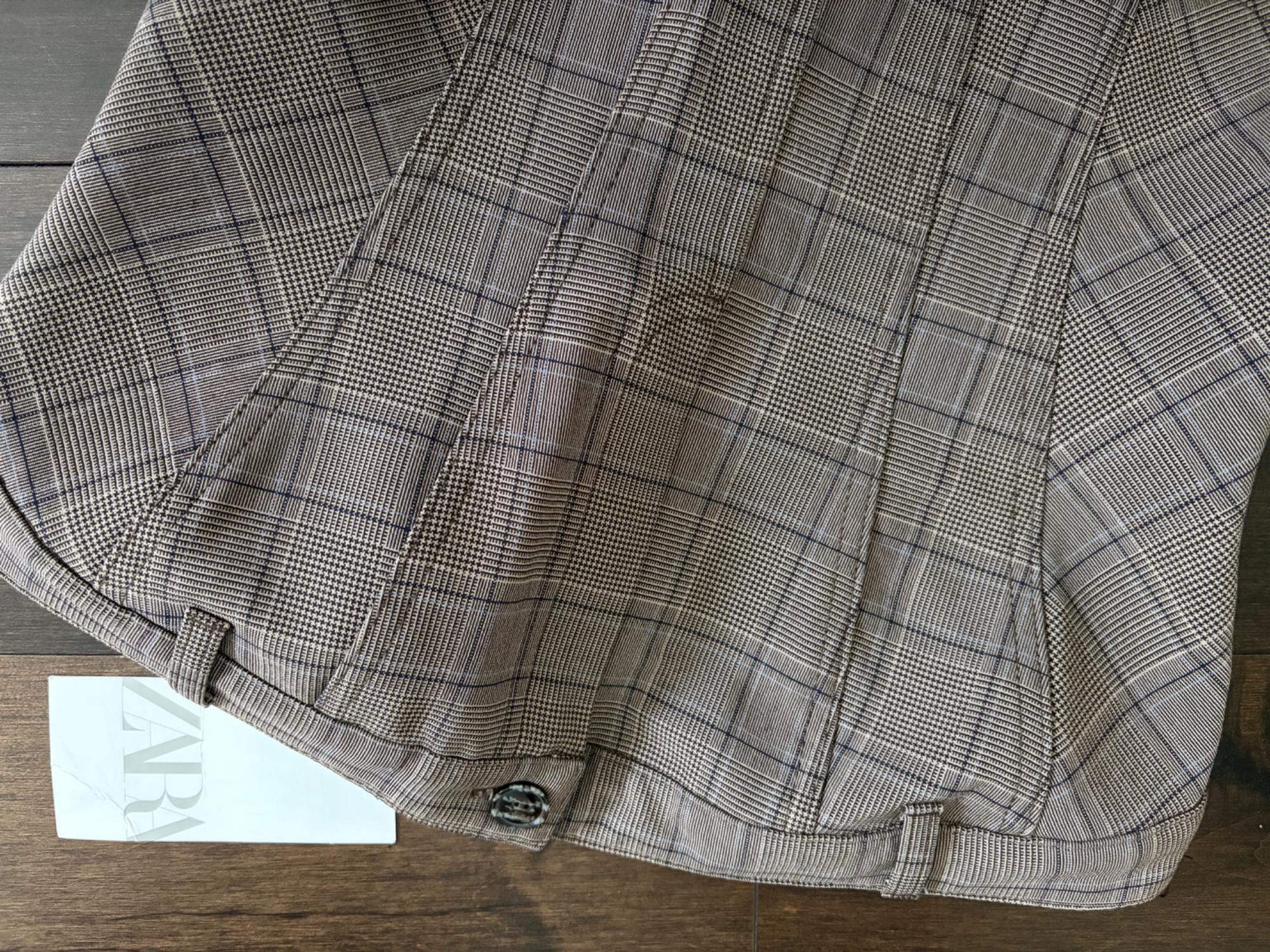 PLAID CORSET TOP SECOND HAND | Zara Preowned