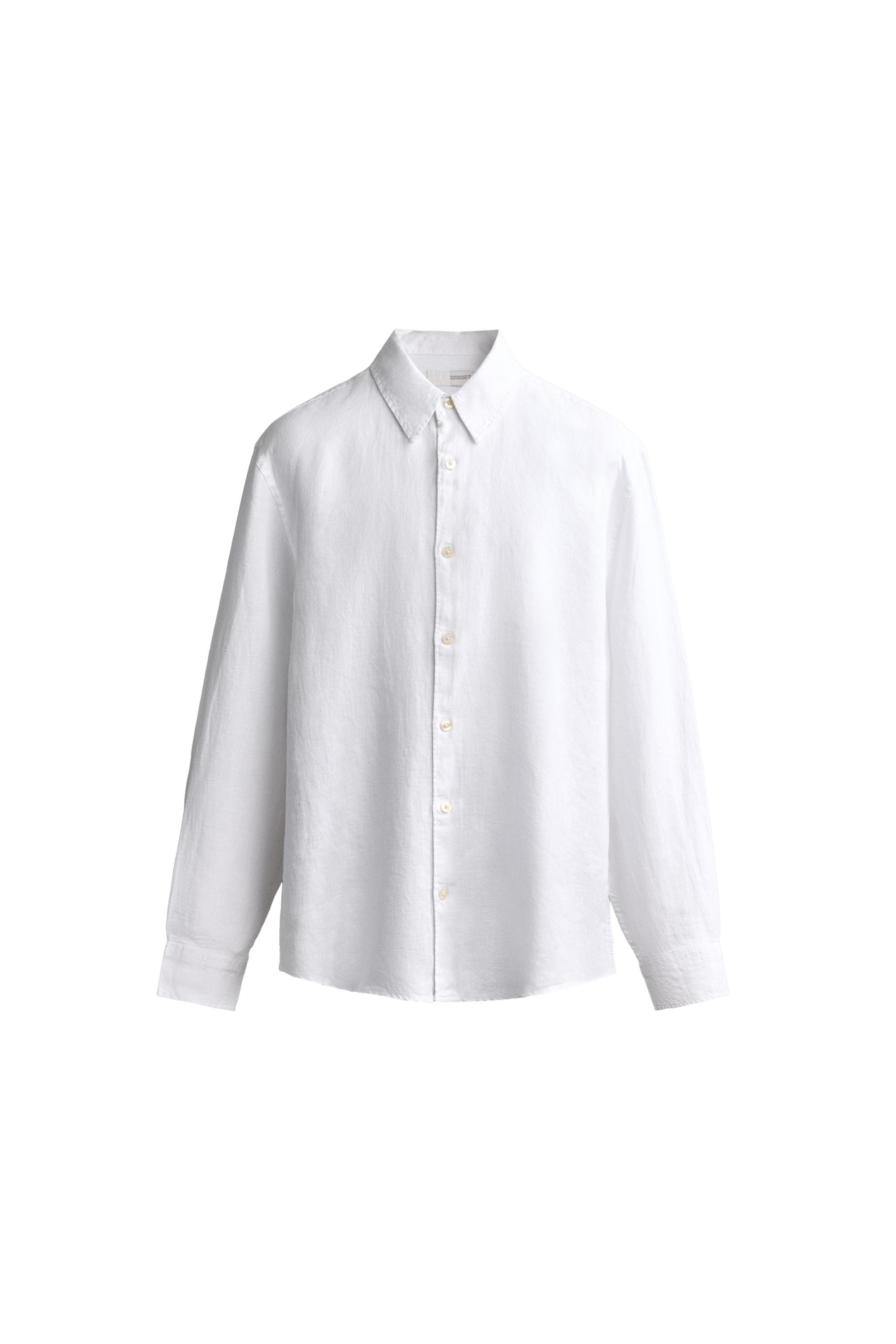 100% LINEN REGULAR FIT SHIRT
