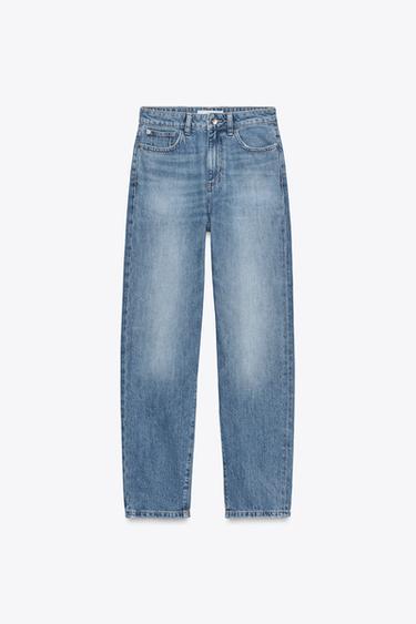 JEANS Z.05 MOM FIT RÍGIDO CINTURA SUBIDA - Azul-médio da Zara
