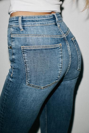 JEAN TRF SKINNY TAILLE HAUTE - Bleu clair de Zara - Image 3