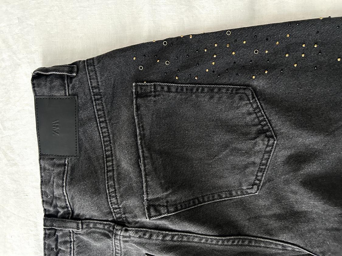STUDDED CROPPED JEANS - Image 3